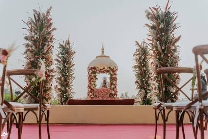Backdrop and Stage — Anand Karaj decor — Alila Diwa Goa